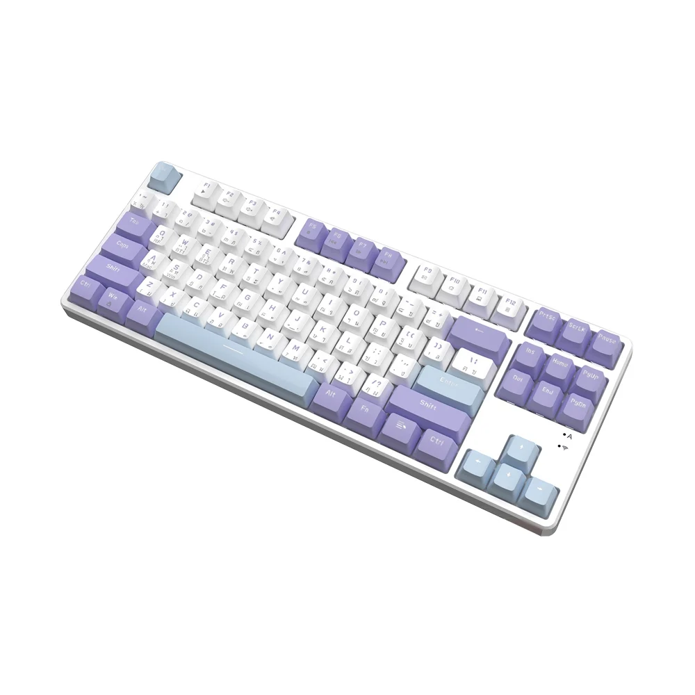 WIRELESS/BLUETOOTH KEYBOARD (คีย์บอร์ดไร้สาย) AJAZZ AK872 MOUNTAIN MIST - RED SWITCH