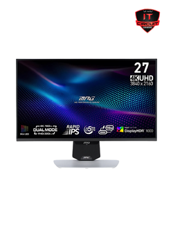 MONITOR (จอมอนิเตอร์) 27'' MSI MPG 274URDFW E16M (IPS, HDMI, DP, USB-C) 4K 160Hz / FHD 320Hz SN29925T1490H