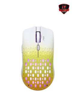 MOUSE (เมาส์) AULA S11PRO WHITE/YELLOW SN251025B109Y