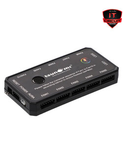 TSUNAMI (กล่องคุมไฟ RGB )RROTECTOR SERIES ARGB FAN REMOTE & HUB KIT