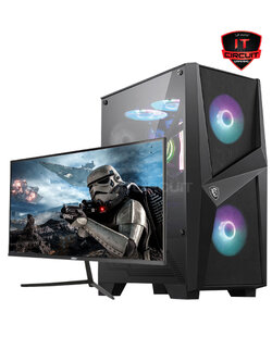 คอมประกอบมือสอง RYZEN 5 4500 / A320M / DDR4 2666 16GB (8GBX2) / GTX1050TI 4GB / 750W 80+ Broze / MSI MAG FORGE 100R แถมฟรี!! / เมาส์ / คีย์บอร์ด / ลำโพง