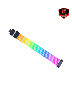 SLEEVED CABLE (สายถัก) LIAN LI STRIMER WIRELESS 16-8 - BLACK