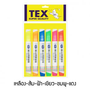 TEX HI-LINER 619 แพ็ค 6 ด้าม