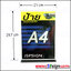 ป้ายเมนูอะคริลิกตั้งโต๊ะ ขนาด A4 - Acrylic Desktop Poster Stand Size A4