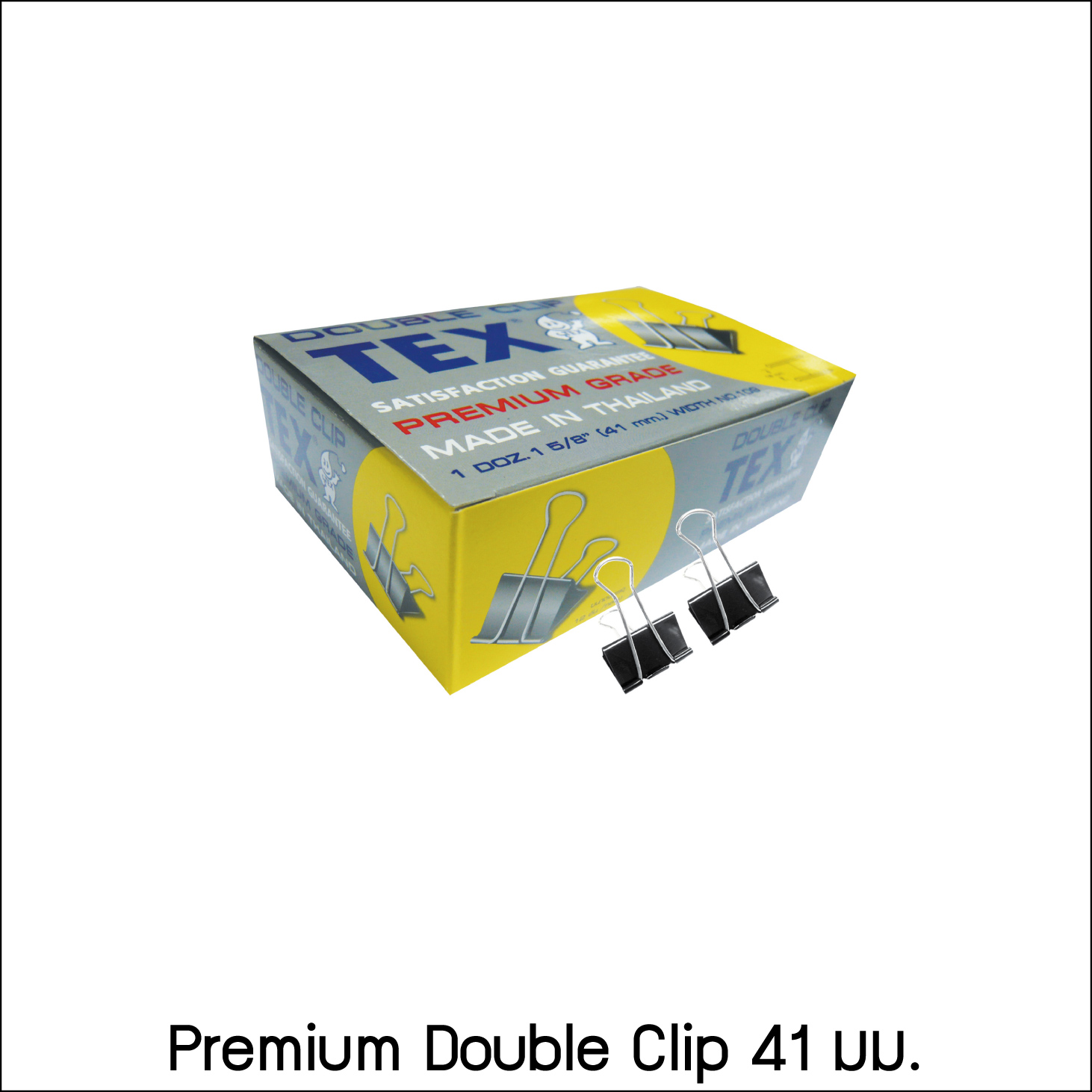 TEX Double Clip Premium Black 41 mm.