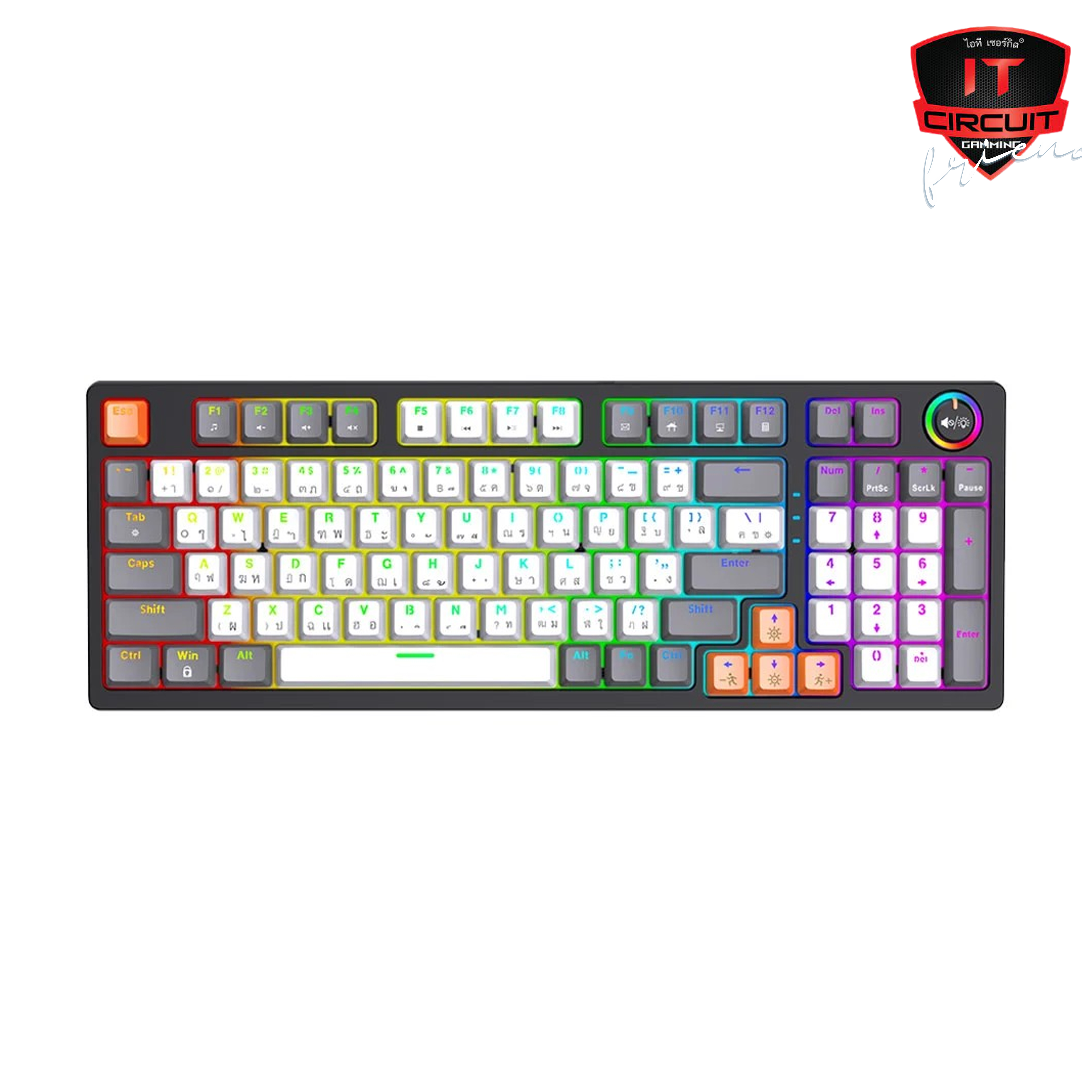 KEYBOARD (คีย์บอร์ด) ONIKUMA FUYU G53 GAMING KEYBOARD BLUE SWITCH (WHITE)