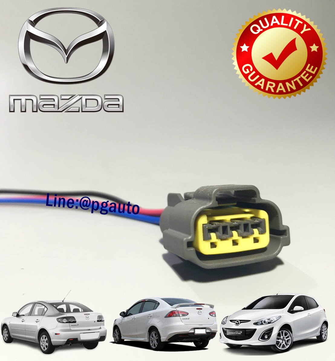 ปลั๊กคอยล์ MAZDA 3 '04-08 เครื่อง 1.6L และ MAZDA 2 '09-12 1.5L 3 สาย (1ตัว) / รูปจริง