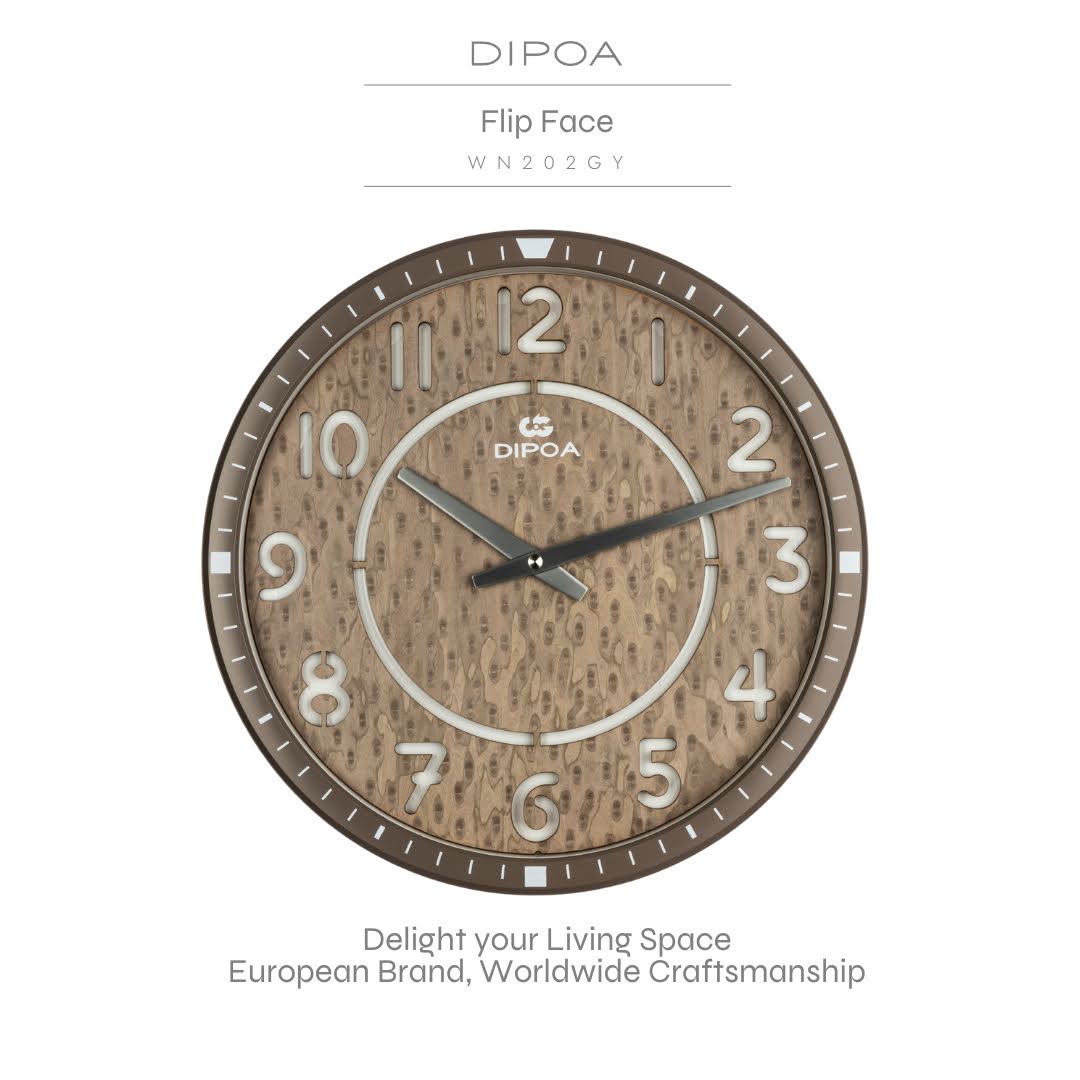 นาฬิกาแขวนผนัง นาฬิกาติดผนัง DIPOA รุ่นWN202GY