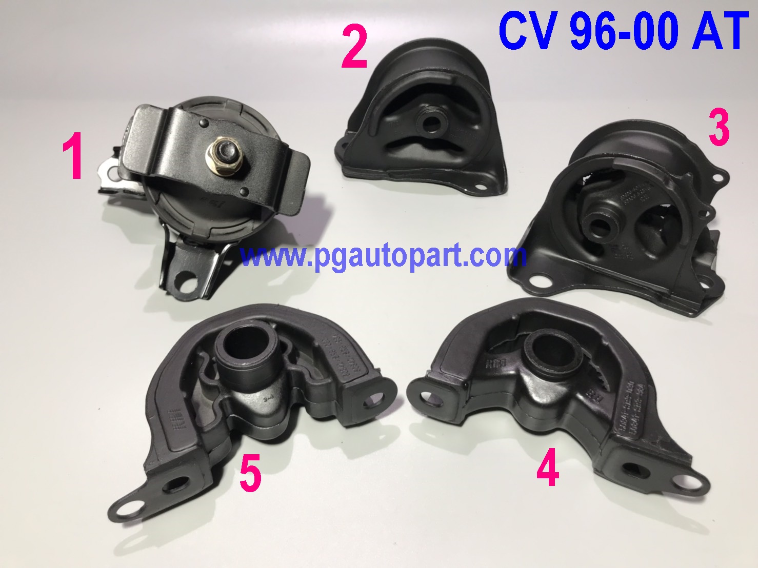 เซตสุดคุ้ม!!! ยางแท่นเครื่อง-แท่นเกียร์ ฮอนด้าซีวิค ตาโต HONDA CIVIC EK ปี 1996-2000 เครื่อง 1.6 L เกียร์ออโต้(AT) (1ชุด = 5 ตัว) / ENGINE MOUNT, แท่นเครื่องซิวิค, อะไหล่ซีวิค, แท่นเครื่องฮอนด้า, อะไหล่ฮอนด้า, อะไหล่รถยนต์