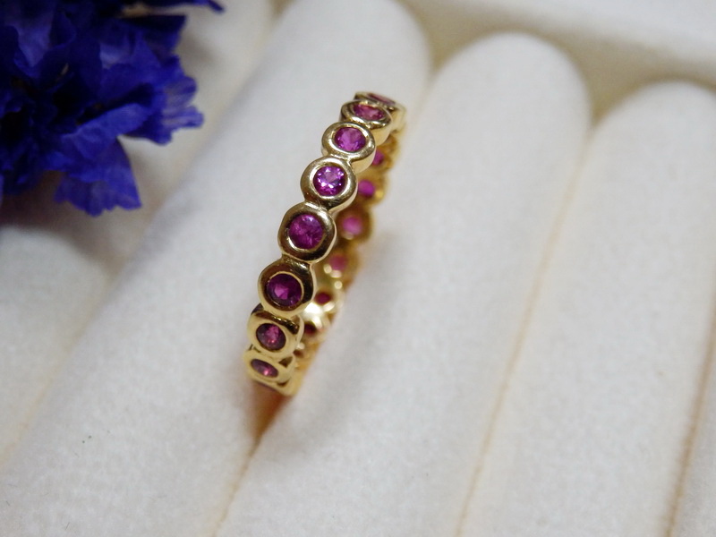 PP5306 แหวนทับทิมรอบนิ้ว ใส่สวยเสริมราศี พลอยแท้สวยทุกเม็ด