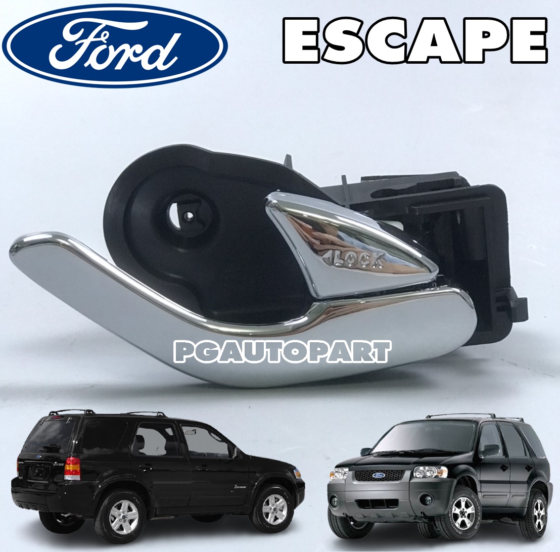 มือเปิดประตู-ด้านในชุบ ข้างหลัง-ขวา FORD ESCAPE 2.3 L (1ชิ้น) แท้ศูนย์ / รูปจริง