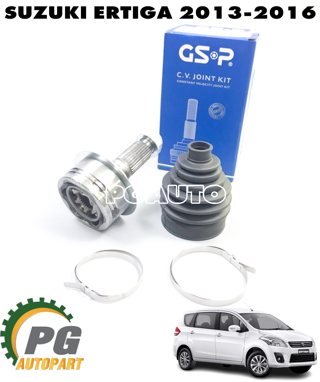 หัวเพลาขับนอก SUZUKI ERTIGA (AVI414) เครื่อง 1.4 L ปี 2013-2016 (1 ชิ้น) GSP / รูปจริง