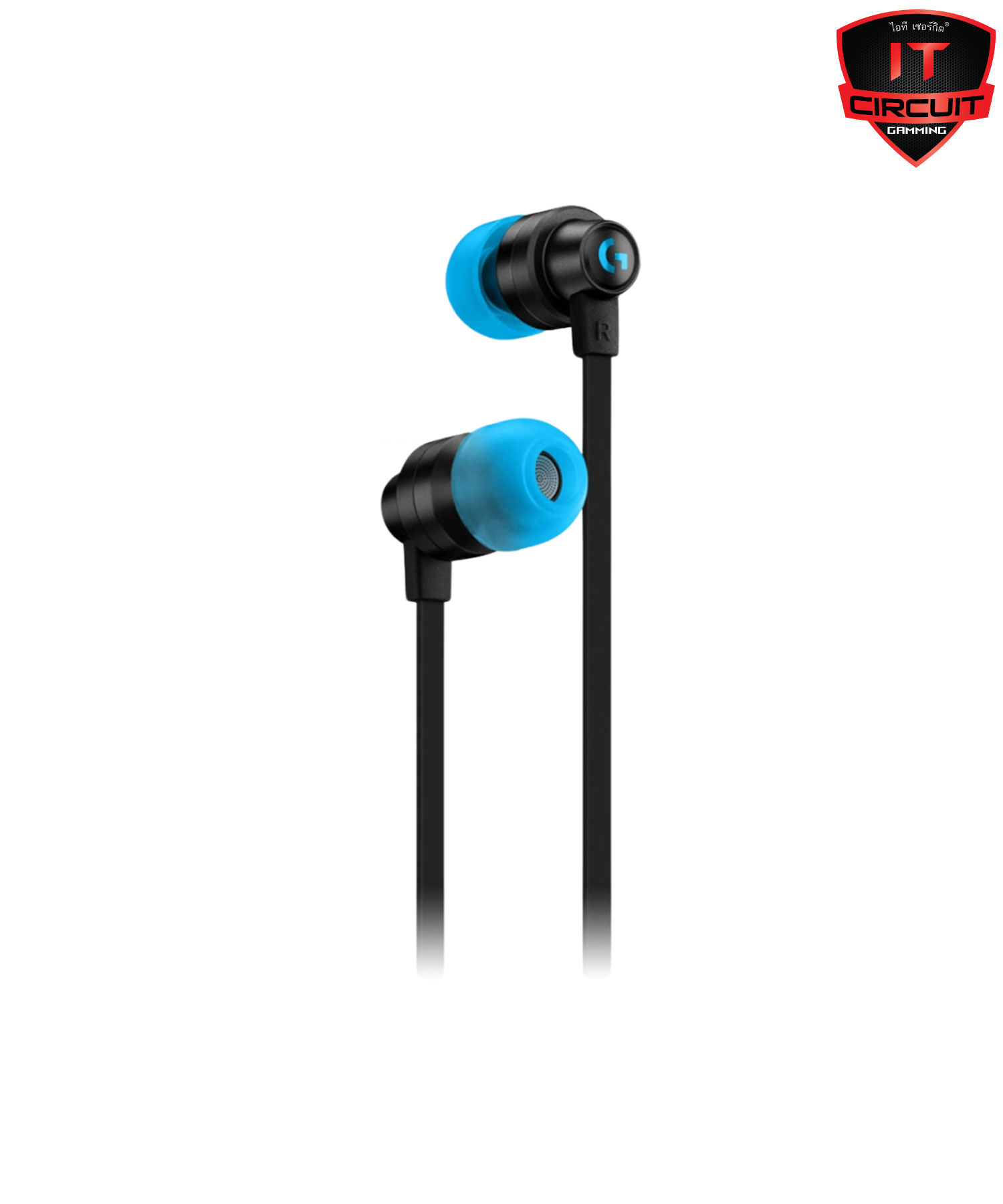 HEADSET (หูฟัง) LOGITECH G333 BUFFY [INEAR] BLACK