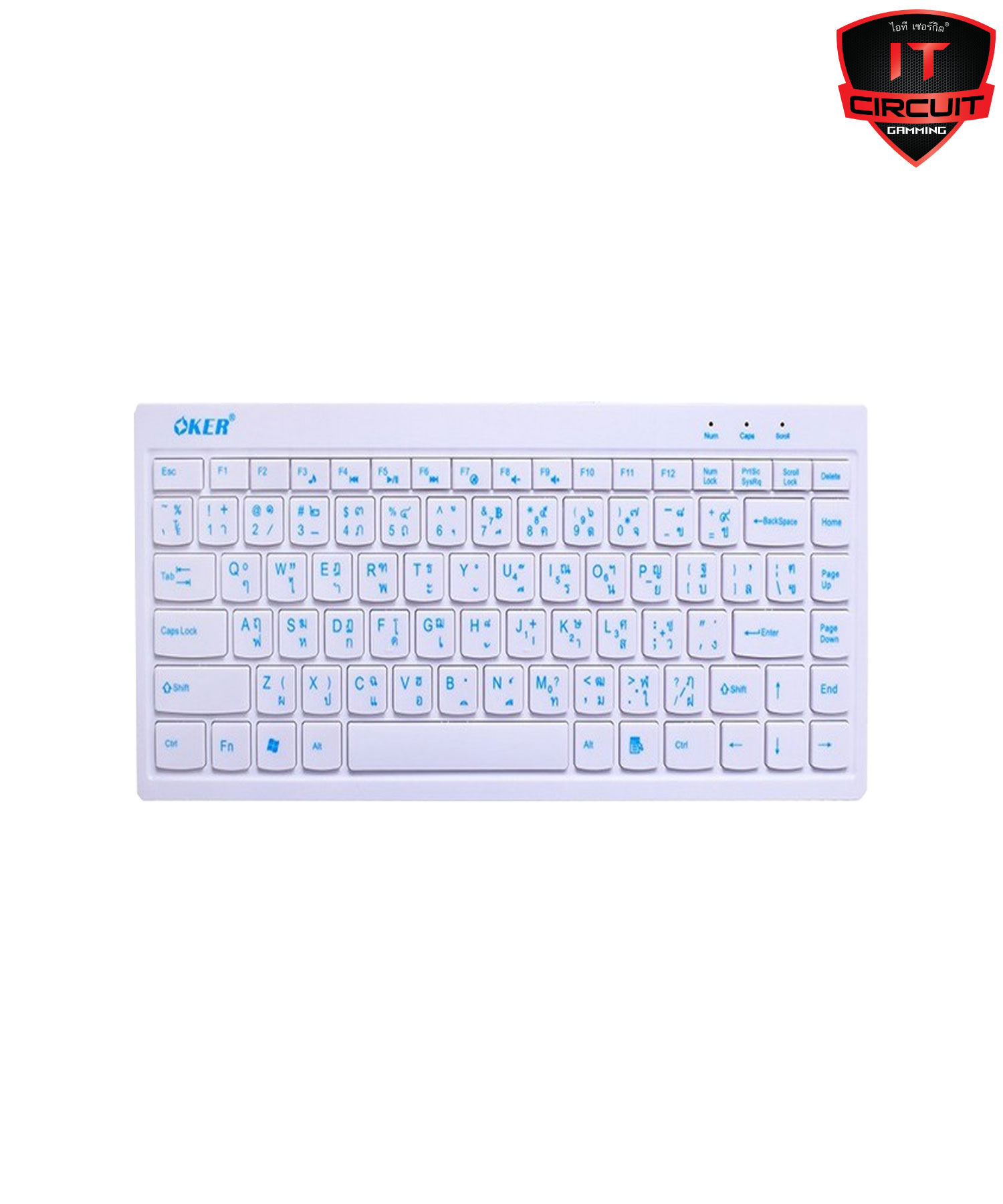 USB KEYBOARD OKER F6 WHITE