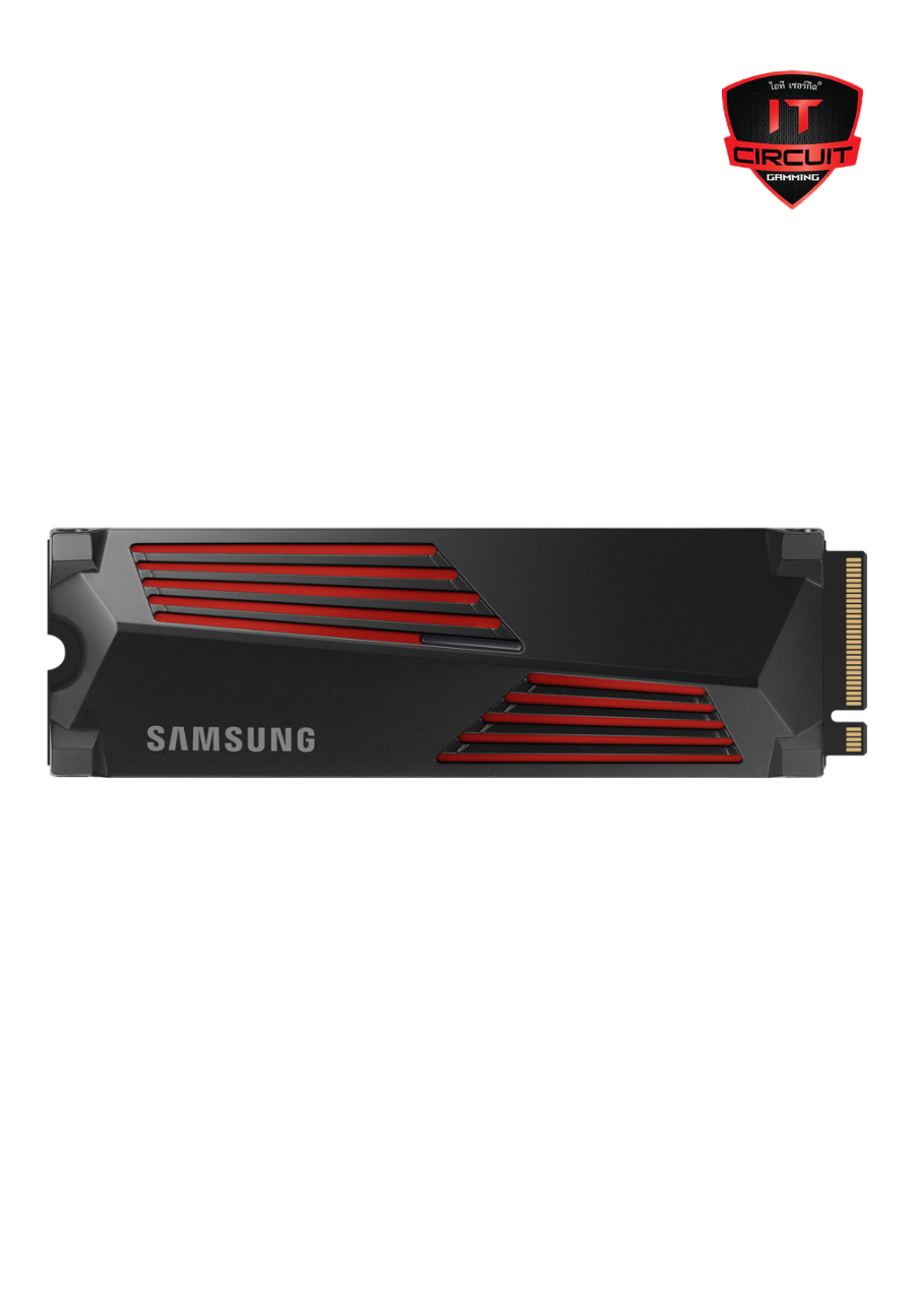 1 TB SSD (เอสเอสดี) SAMSUNG 990 PRO WITH HEATSINK - PCIe 4x4/NVMe M.2 2280 (MZ-V9P1T0CW) SN181025B120Y