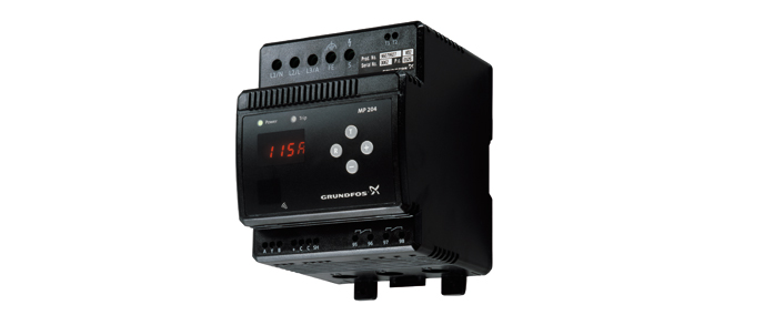 Grundfos : MP204 อุปกรณ์อีเล็คทรอนิคป้องกันมอเตอร์ - asynchronous motor