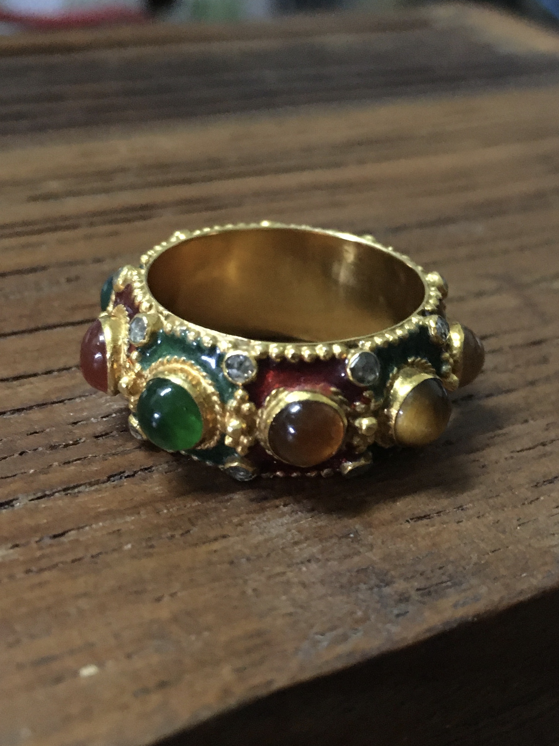 (มือสอง) แหวนพิรอด ทองเพชรแท้ 0.45 กะรัต งานโบราณ สวย ขลัง มีเสน่ห์มากค่ะ