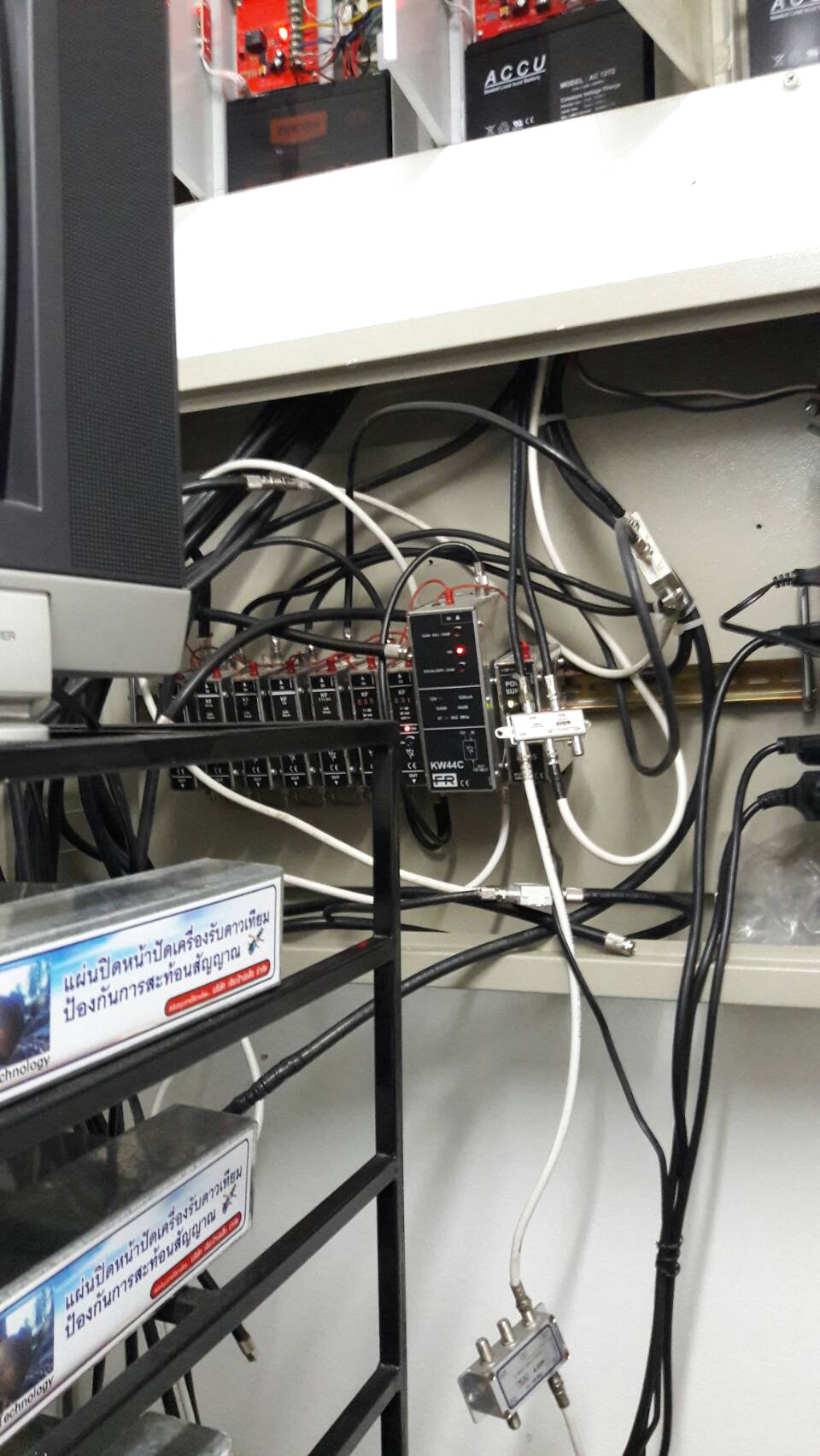 แก้ไขระบบ MATV Mbox leotech SMATV