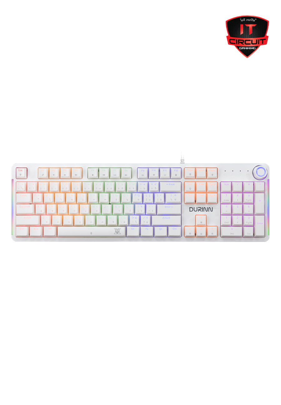 KEYBOARD NUBWO-X DURINN X800 CIY WHITE (RED SWITCH) SN24925T120H