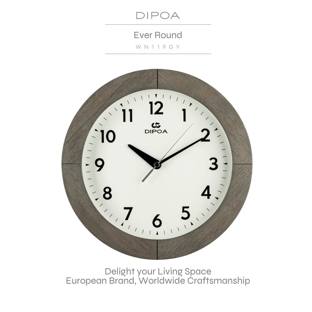 นาฬิกาแขวนผนัง นาฬิกาติดผนัง DIPOA รุ่น WN119GY