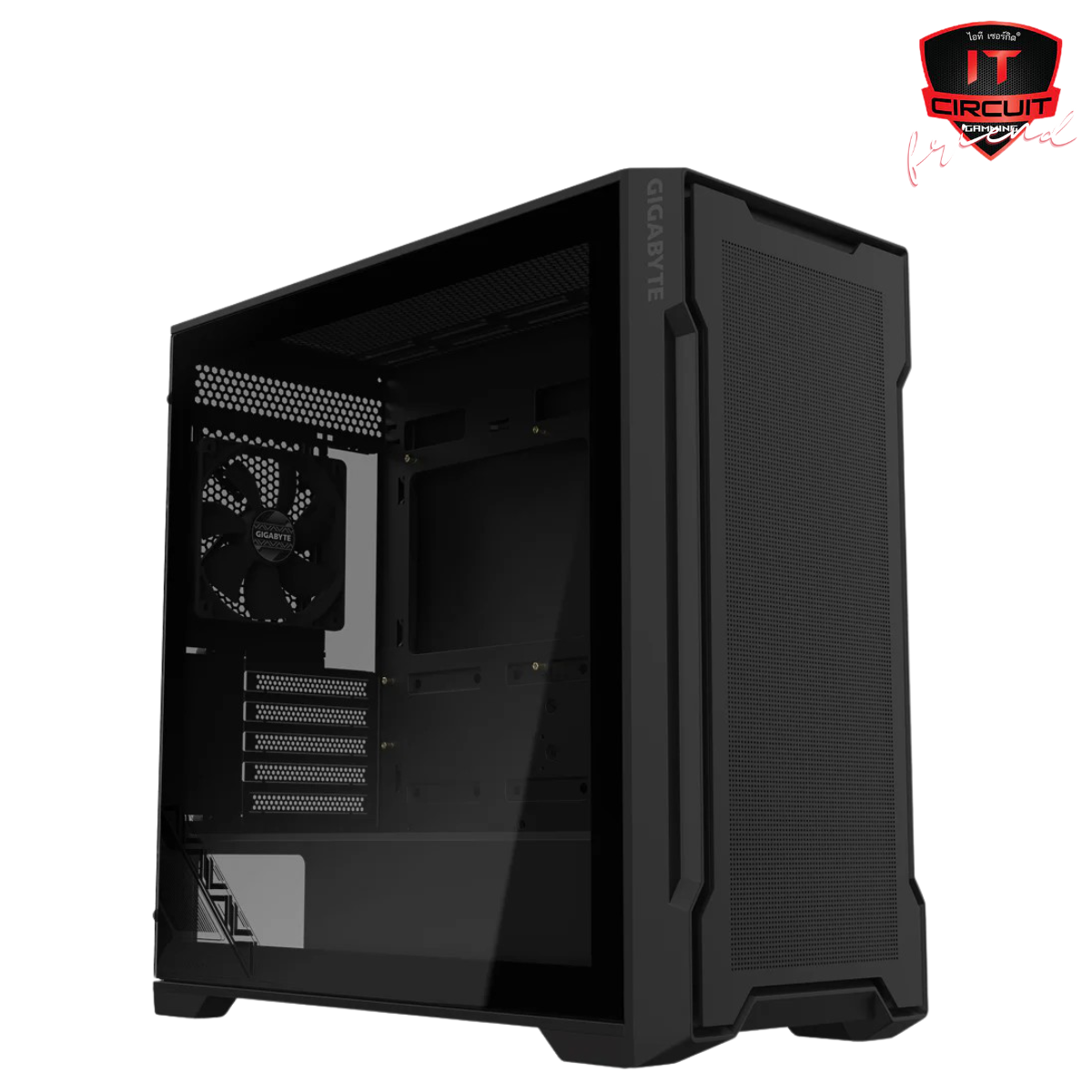 CASE (เคส) GIGABYTE C102 GLASS BLACK (mATX)