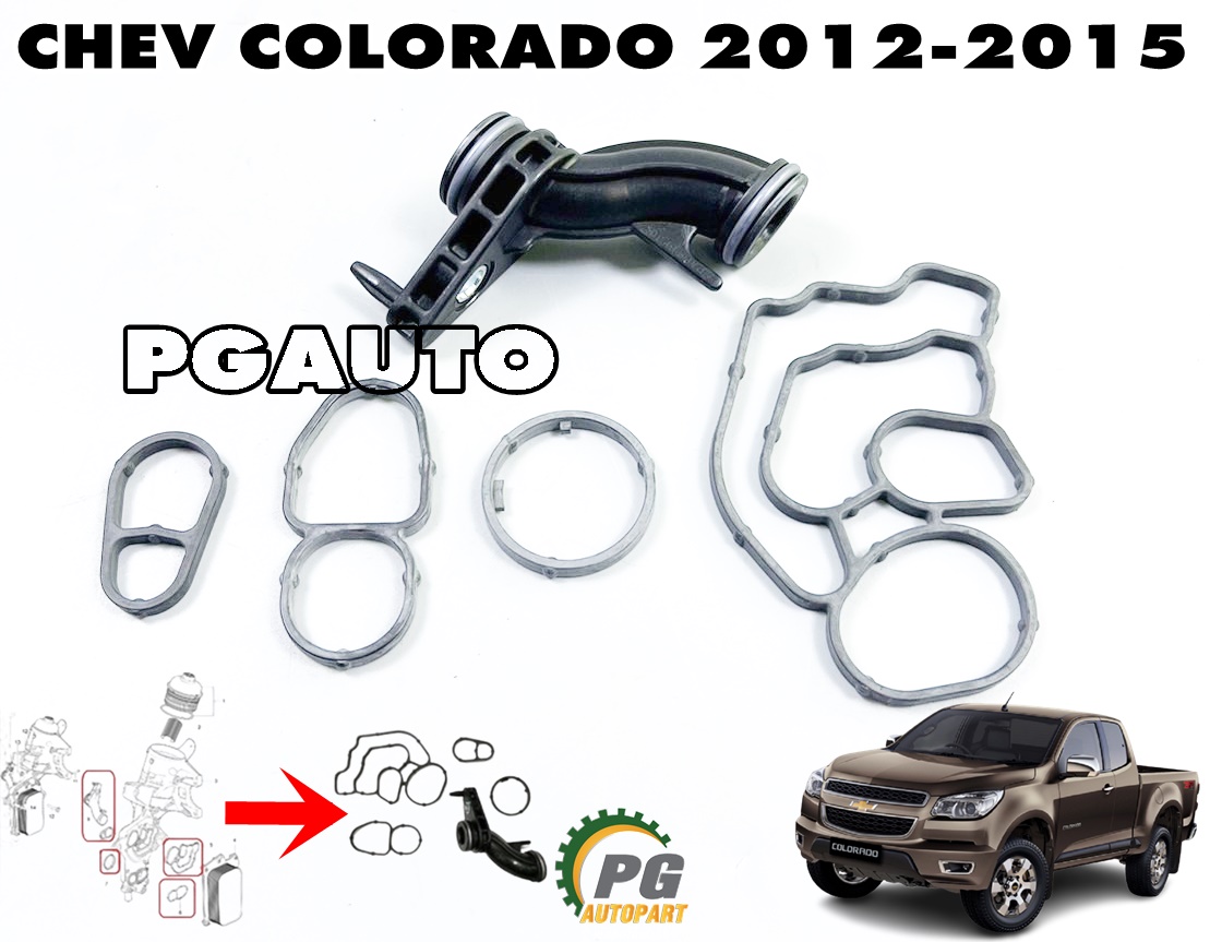 ชุดปะเก็นออยล์คูลเลอร์+ท่อออยล์ CHEVROLET COLORADO ปี 2012-2015 (1 ชุด) แท้ / รูปจริง