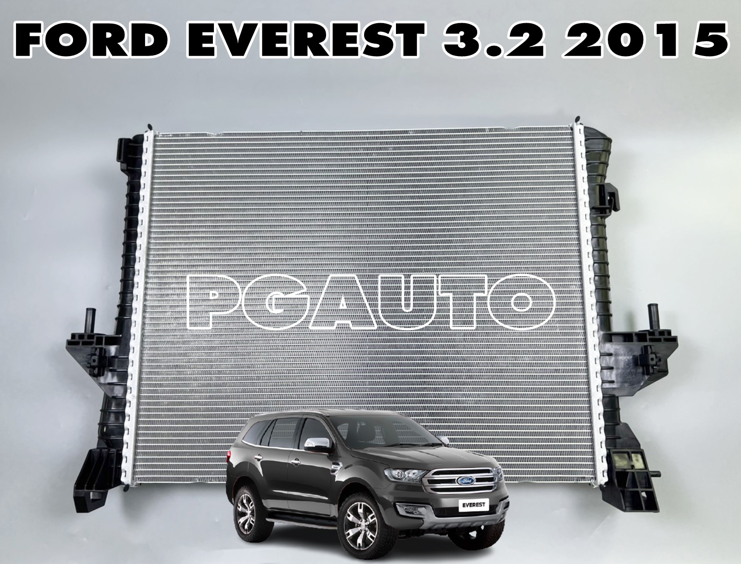 หม้อน้ำ FORD EVEREST 2.2 / 3.2 AT ปี 2015 ขึ้นไป (1ลูก) แท้ / รูปจริง