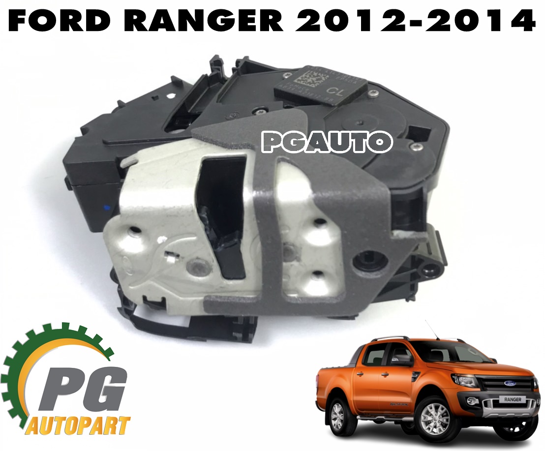 กลอนประตูหน้า RH (ไม่มีรีโมท) FORD RANGER T6 ปี 2012-2014 (1ชิ้น) แท้ / รูปจริง