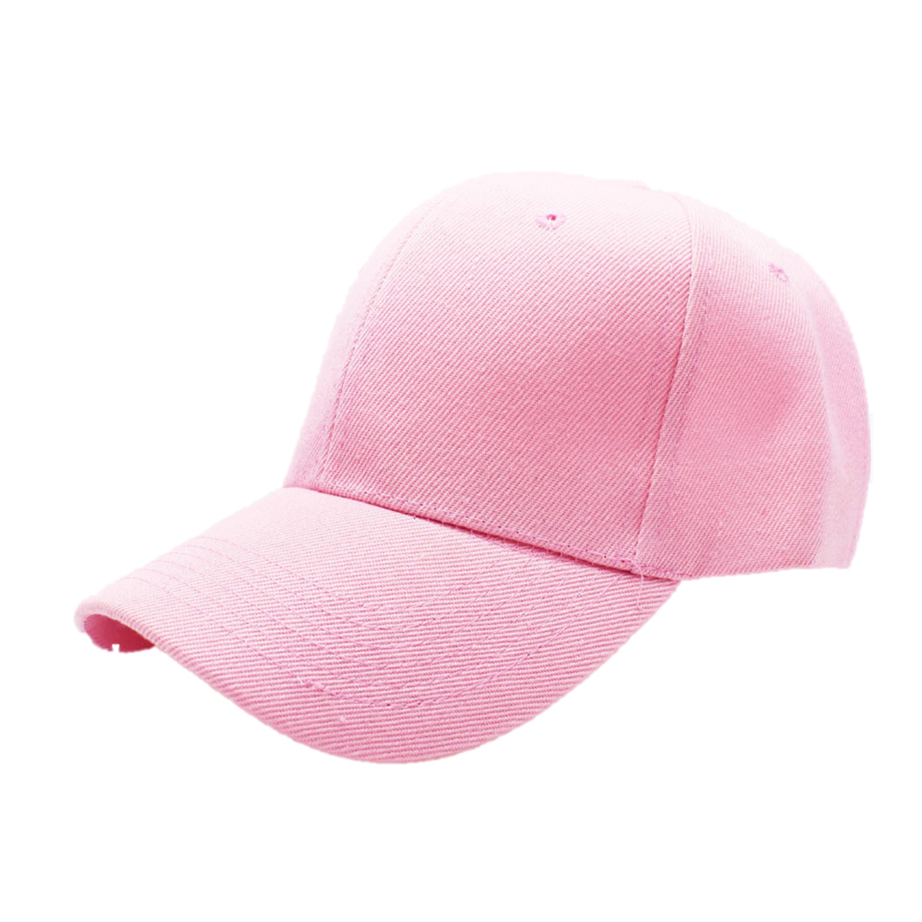หมวกแก็ปสีชมพูอ่อน