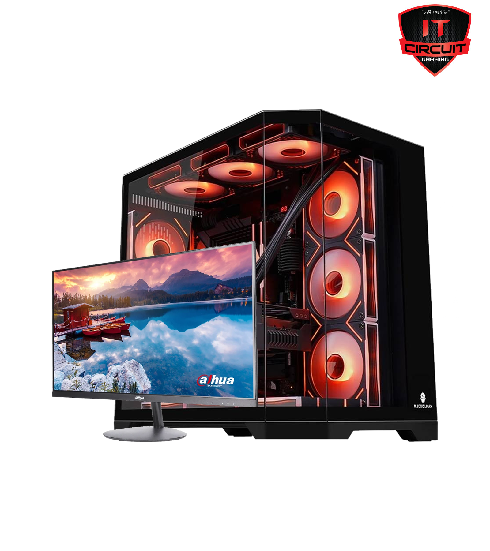 Ryzen 5 5500 (6C/12T, Turbo 4.2 GHz)/3Y / Original FAN / A520M-K (Micro-ATX) /3Y / 16GB DDR4(3200) (8GBX2) /LT / 256.GB M.2 PCIe/5Y / 500 GB /3Y / RTX3050/6GB /3Y / 550w. 80+ SILVER/3Y / Dreamer Panorama M-ATX Tempered Glass Gaming Case Black/1Y / 23.8 &q