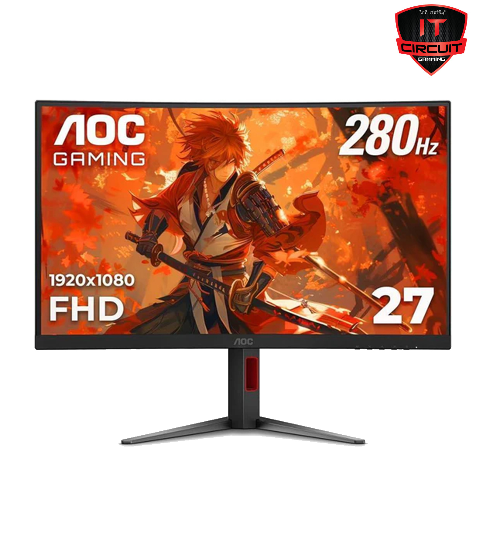 MONITOR (จอมอนิเตอร์) AOC C27G4Z/67 - 27 INCH VA FHD 280Hz ADAPTIVE SYNC CURVED