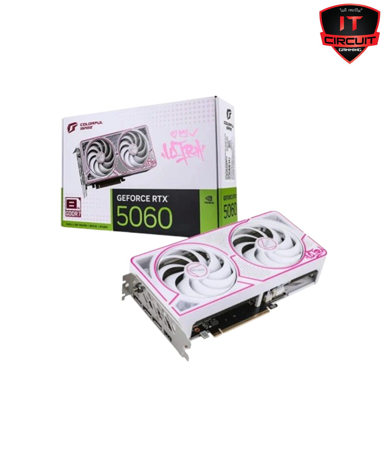 VGA (การ์ดจอ) COLORFUL GEFORCE RTX 5060 IGAME ULTRA W DUO OC - 8GB GDDR7
