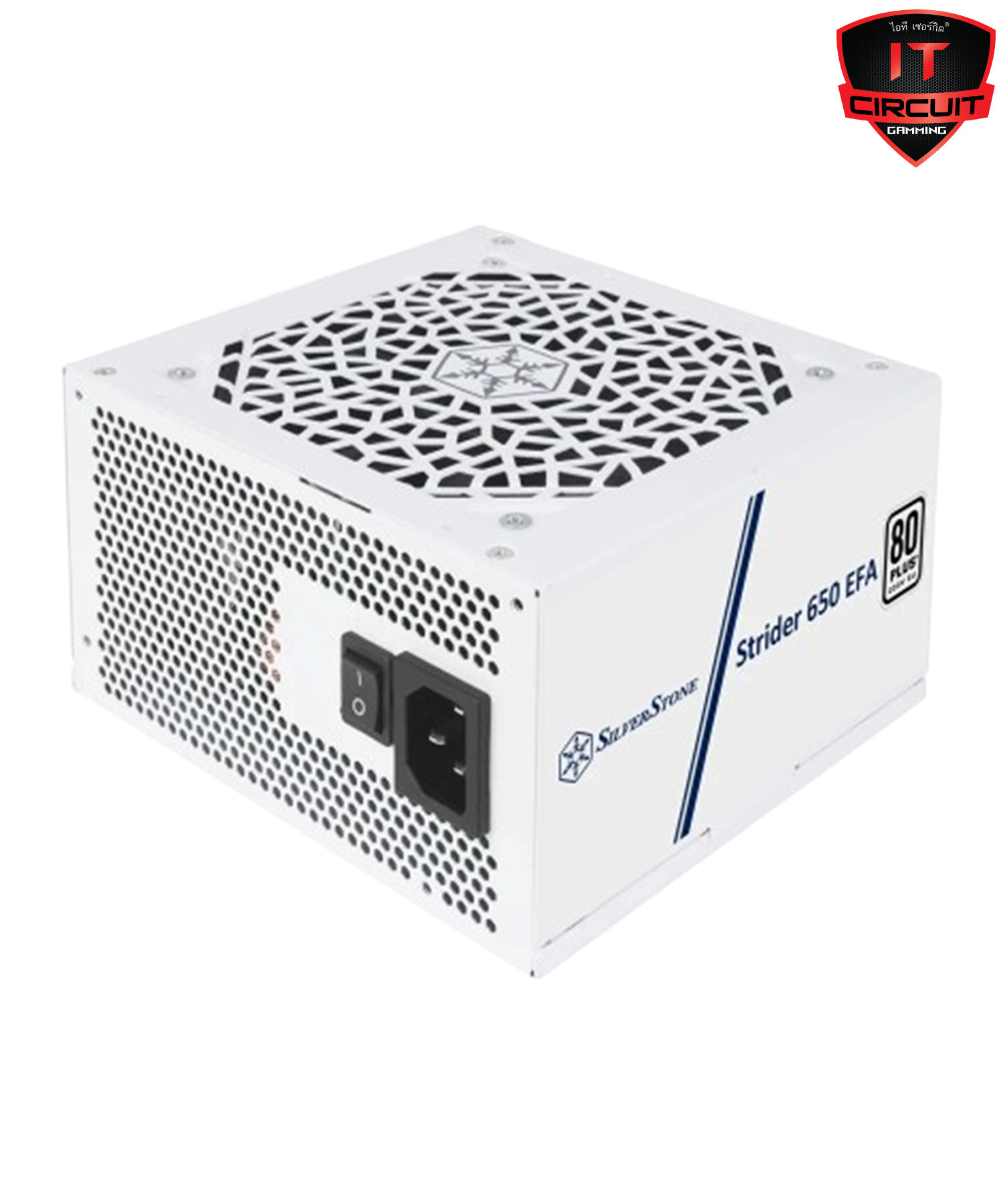 POWER SUPPLY (อุปกรณ์จ่ายไฟ) (80+ WHITE) 650W SILVERSTONE STRIDER 650W WHITE (SST-ST650-EFA-WBW)