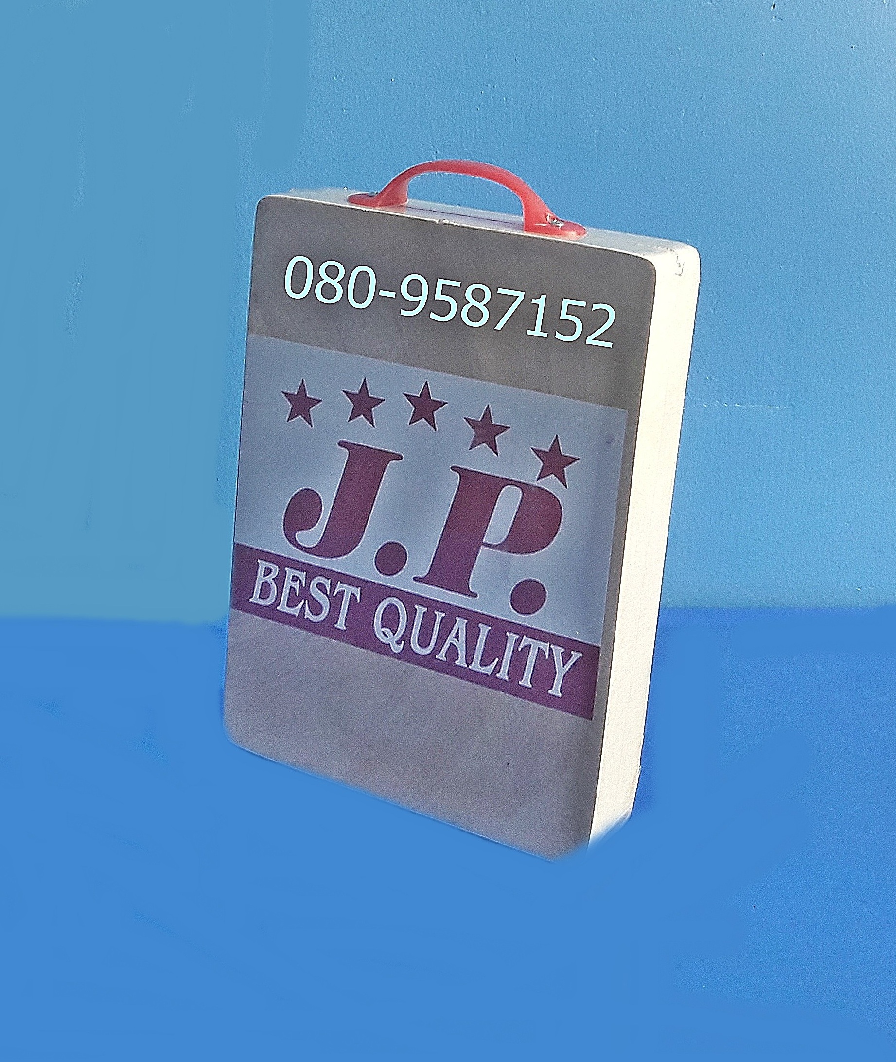 เขียงเหลี่ยม ไม้มะขามอบ JP หนา มีหูจับ ขนาด 6 x 9 นิ้ว