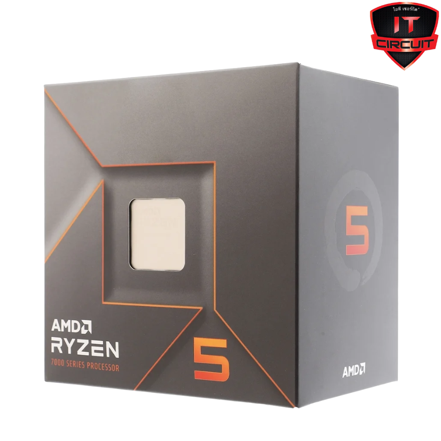 CPU (ซีพียู) AMD RYZEN 5 7500F - 6C 12T 3.7-5.0GHz SN171025B140Y