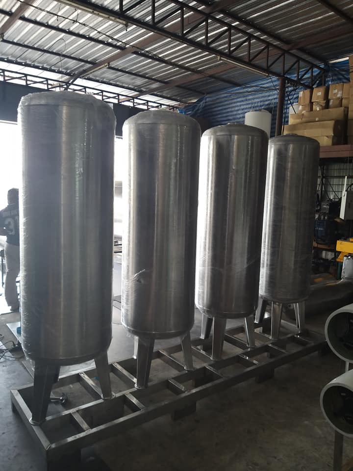 ถังกรองสแตนเลส48นิ้วหนา8มม