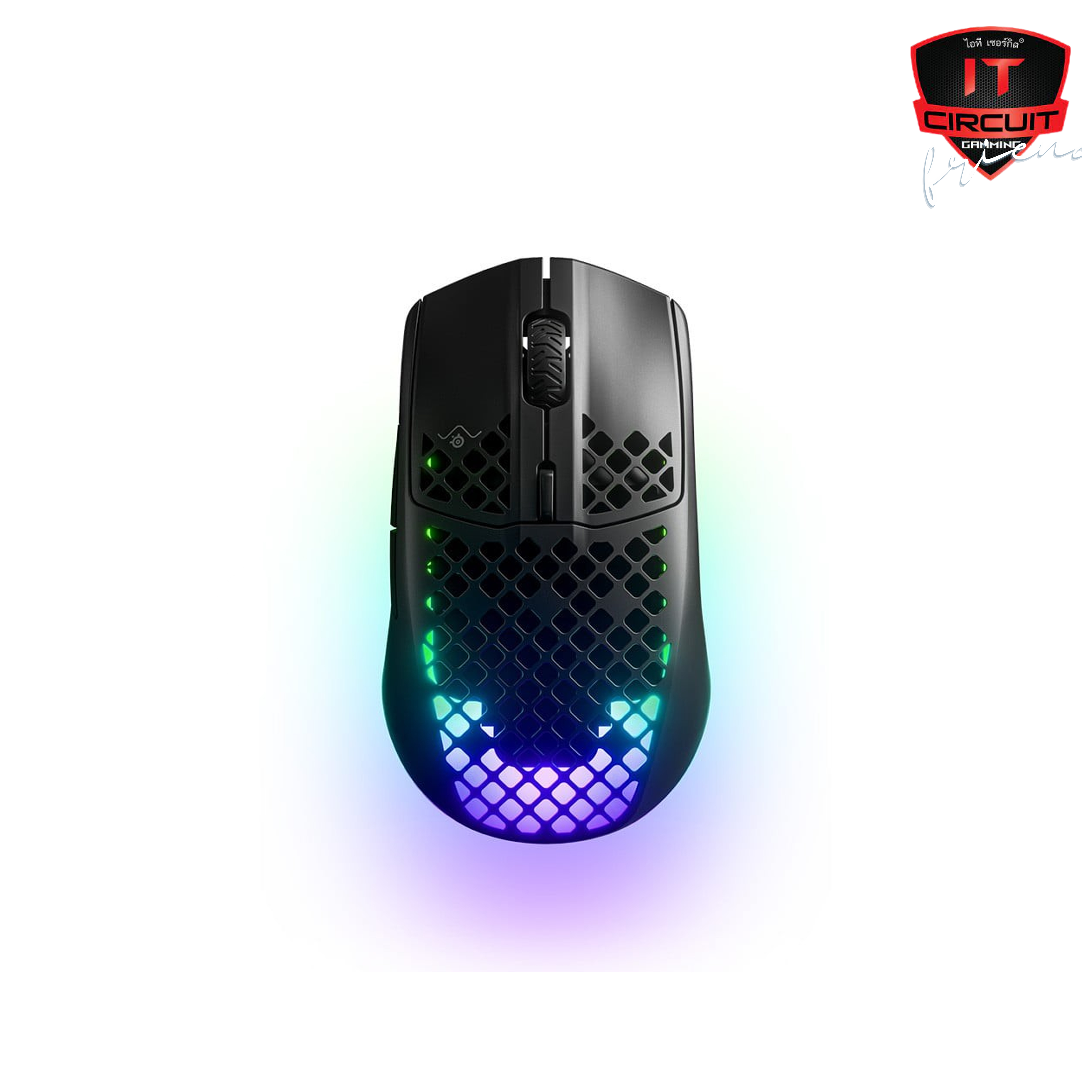 MOUSE WIRELESS (เมาส์ไร้สาย) SteelSeries Aerox 3 Wireless Black Onyx