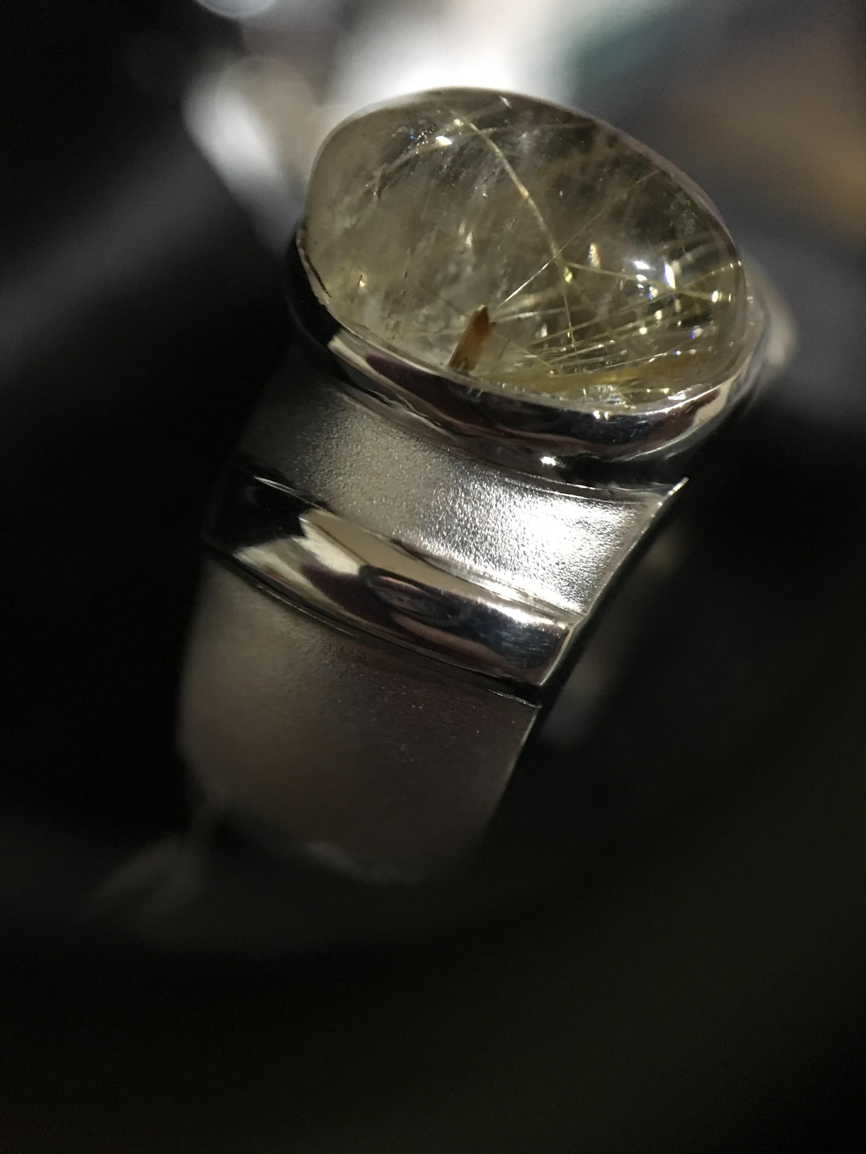 (ลดแรงครึ่งราคา)แหวนชายไหมทองแท้ เนื้อใส เส้นไหมชัด ใส่สวยเสริมราศี พลอยดี ราคาเบาๆ