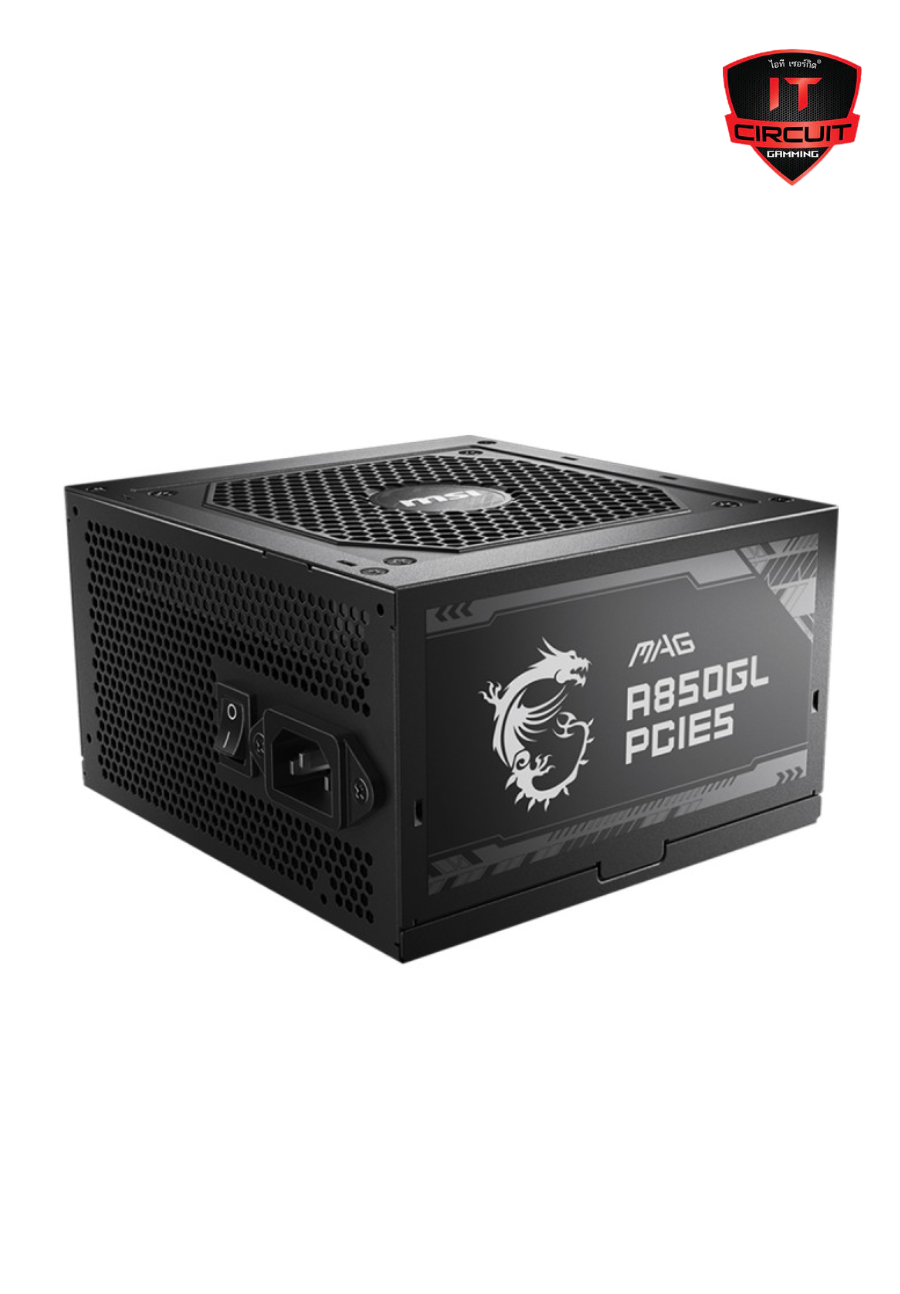 POWER SUPPLY (อุปกรณ์จ่ายไฟ) (80+ GOLD) 850W MSI MAG A850GL PCIE5 SN27925T130H