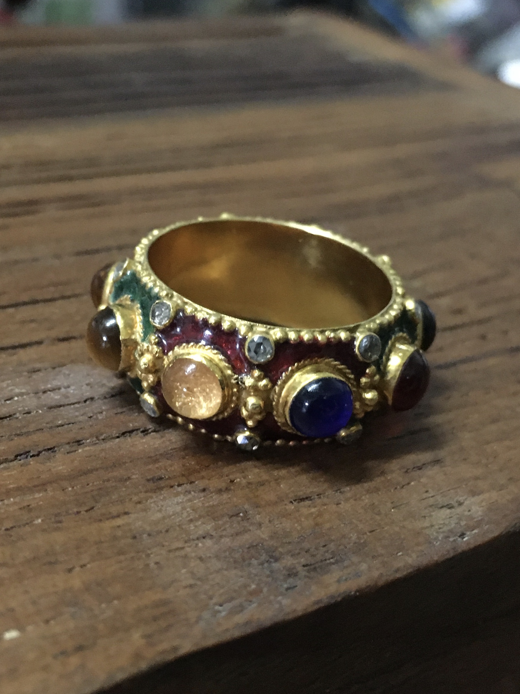 (มือสอง) แหวนพิรอด ทองเพชรแท้ 0.45 กะรัต งานโบราณ สวย ขลัง มีเสน่ห์มากค่ะ