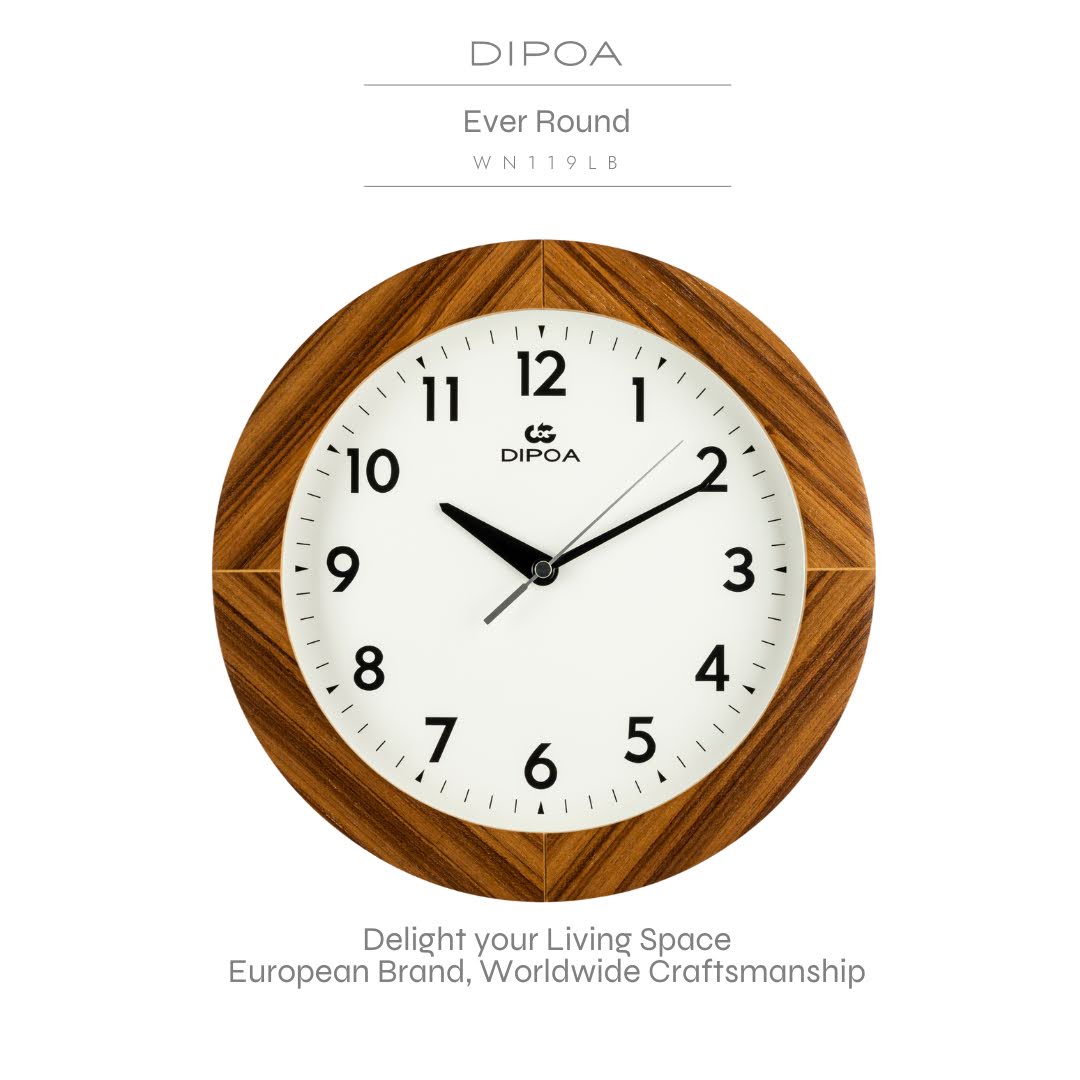 นาฬิกาแขวนผนัง นาฬิกาติดผนัง DIPOA รุ่น WN119LB