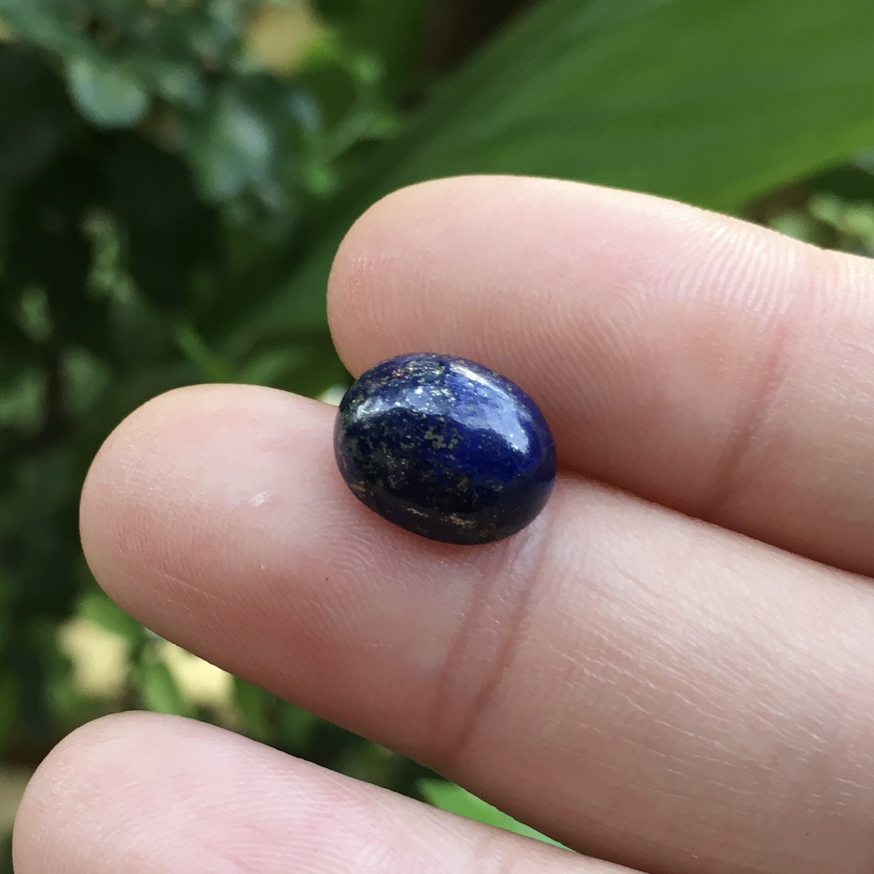 LAPIS LAZULI ลาพิส ลาซูลี 3.8 กะรัตหินแท้ ลายสวยเฉพาะตัว ไซส์หัวแหวนกำลังสวย