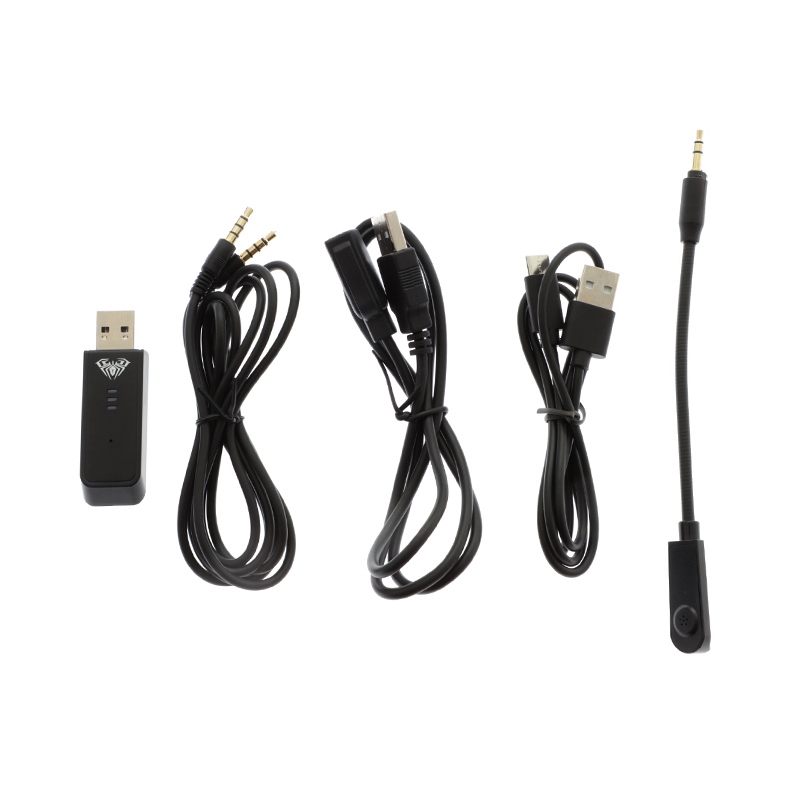 WIRELESS HEADSET (7.1) AULA F608 BLACK