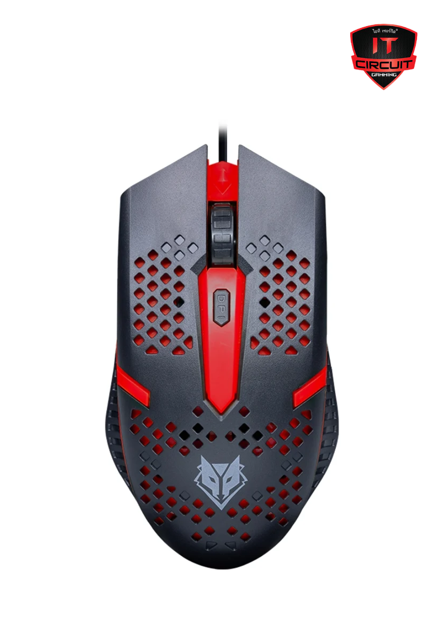 MOUSE (เมาส์) NUBWO NM-106 BLACK/RED SN031025T105H