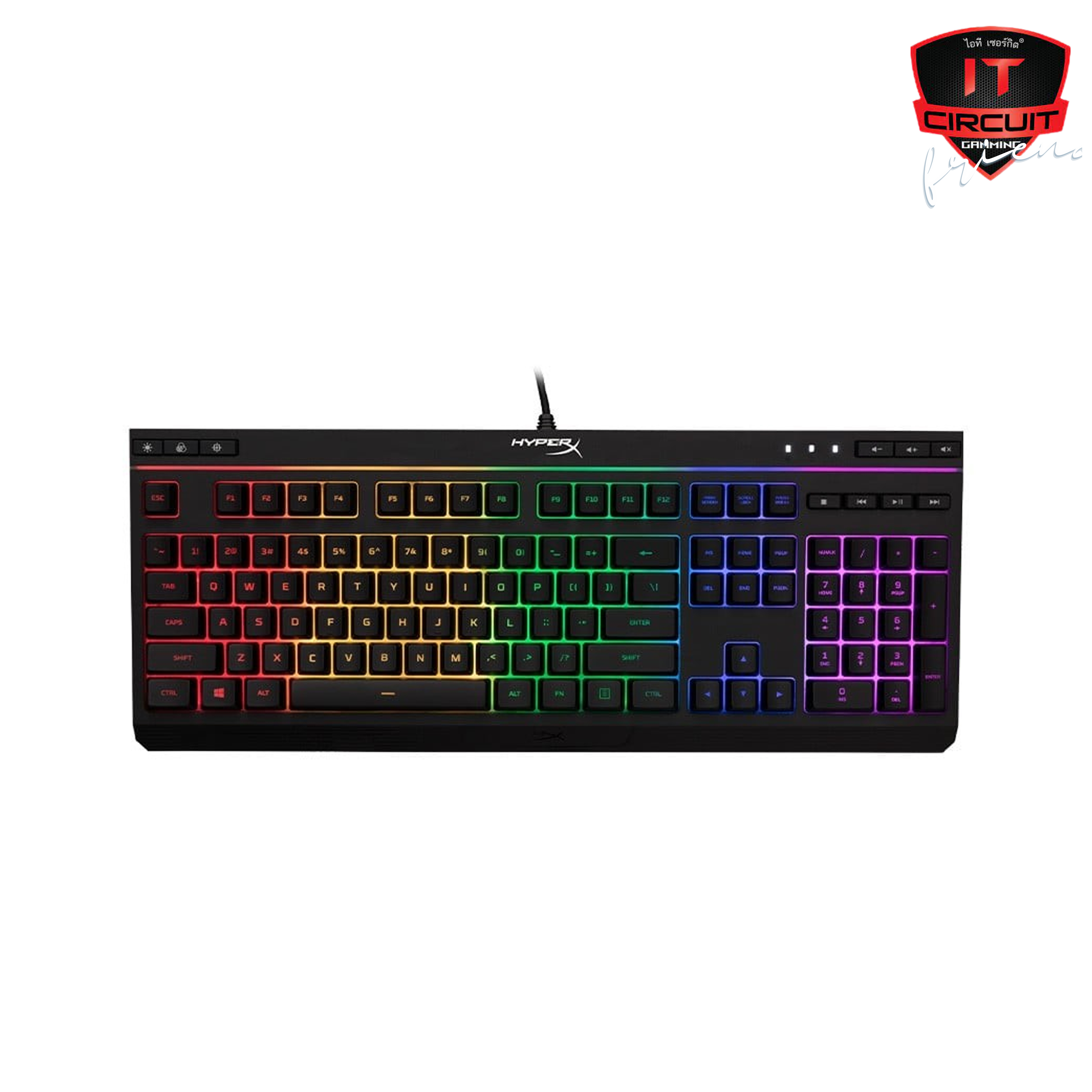 KEYBOARD (คีย์บอร์ด) HYPERX ALLOY CORE RGB (EN)