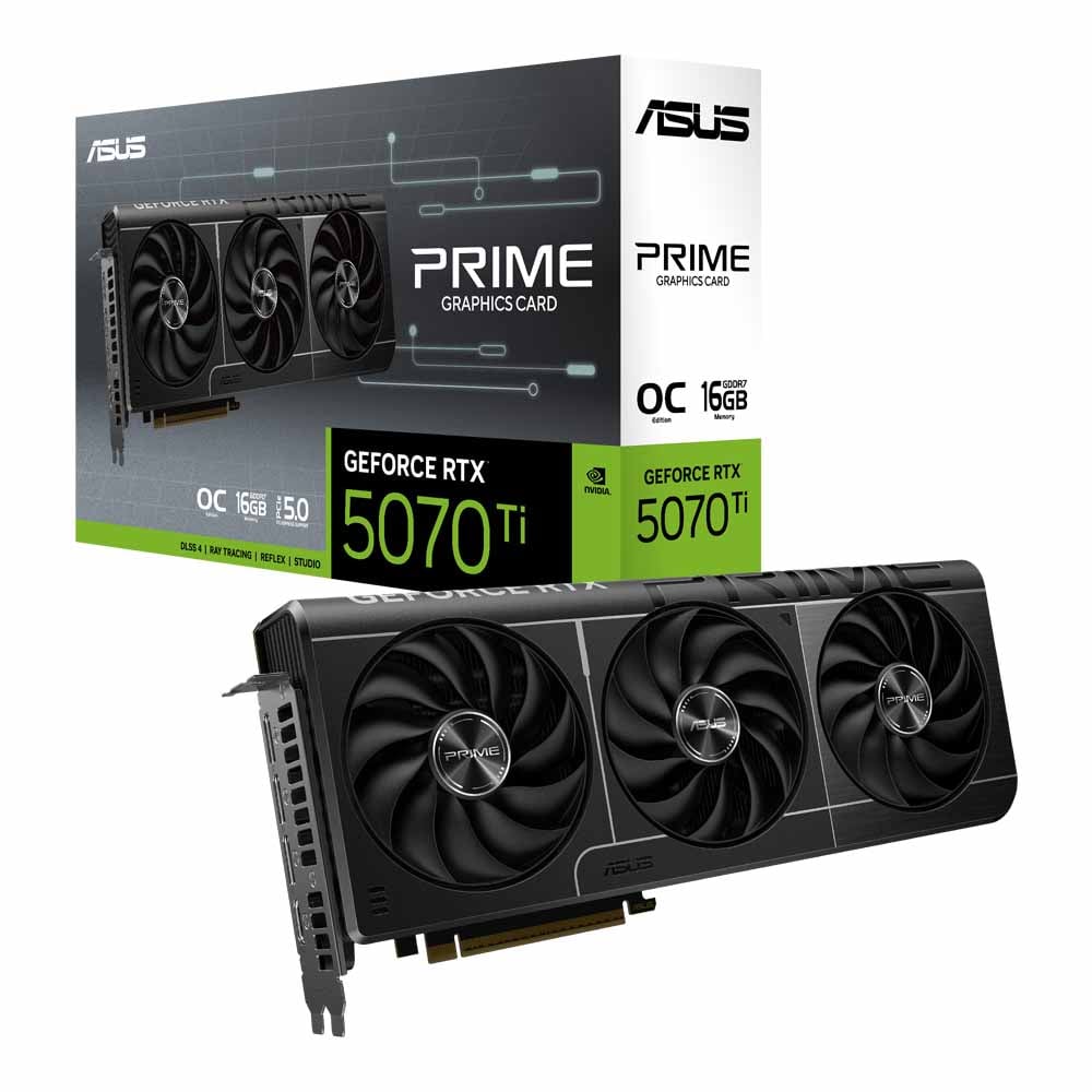 VGA(การ์ดจอ) ASUS GEFORCE RTX 5070 TI PRIME O16G - 16GB GDDR7
