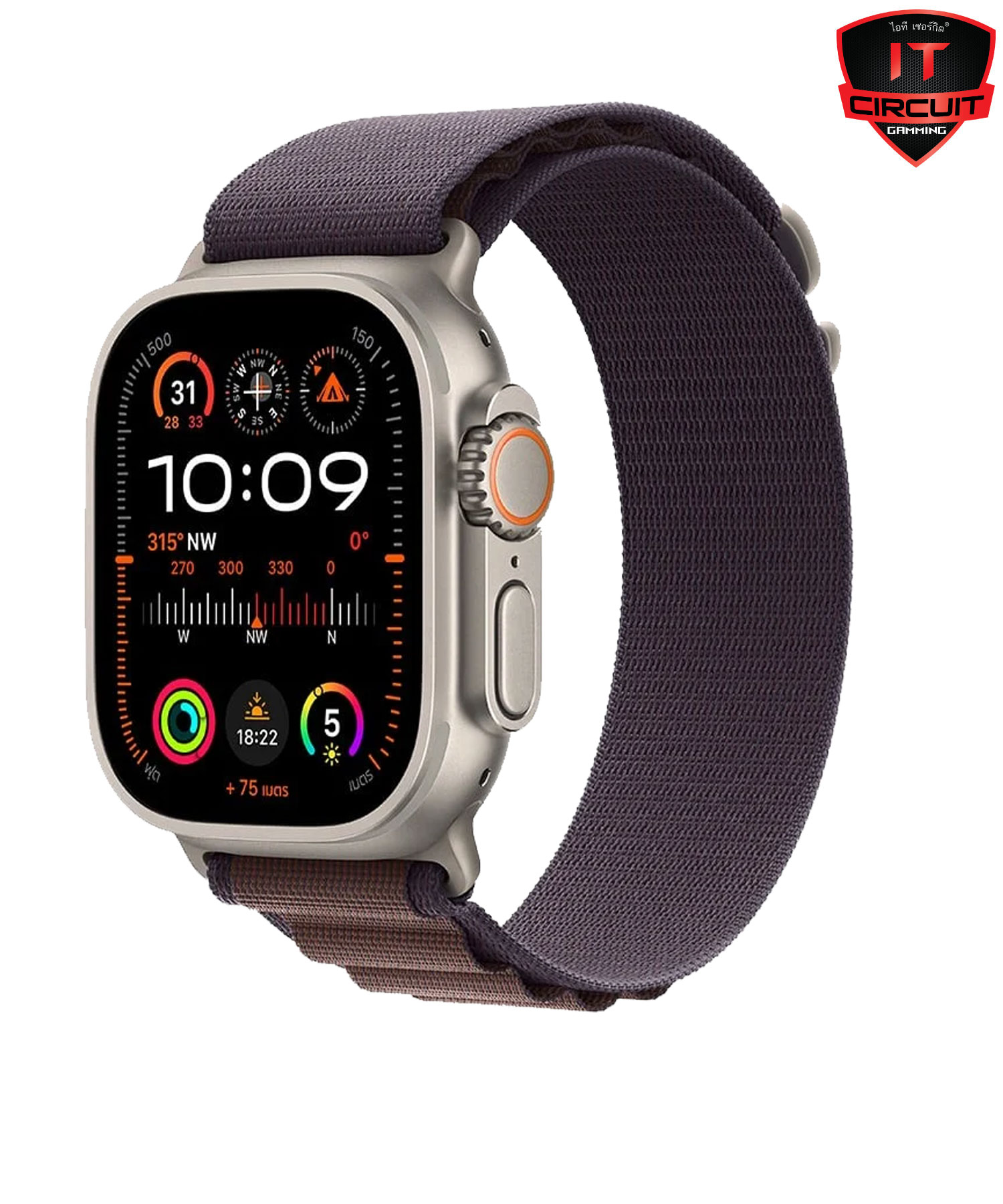 Apple Watch Ultra 2 GPS + Cellular 49mm Titanium Case with Indigo Alpine Loop - Medium (MRET3TH/A) - A0154560