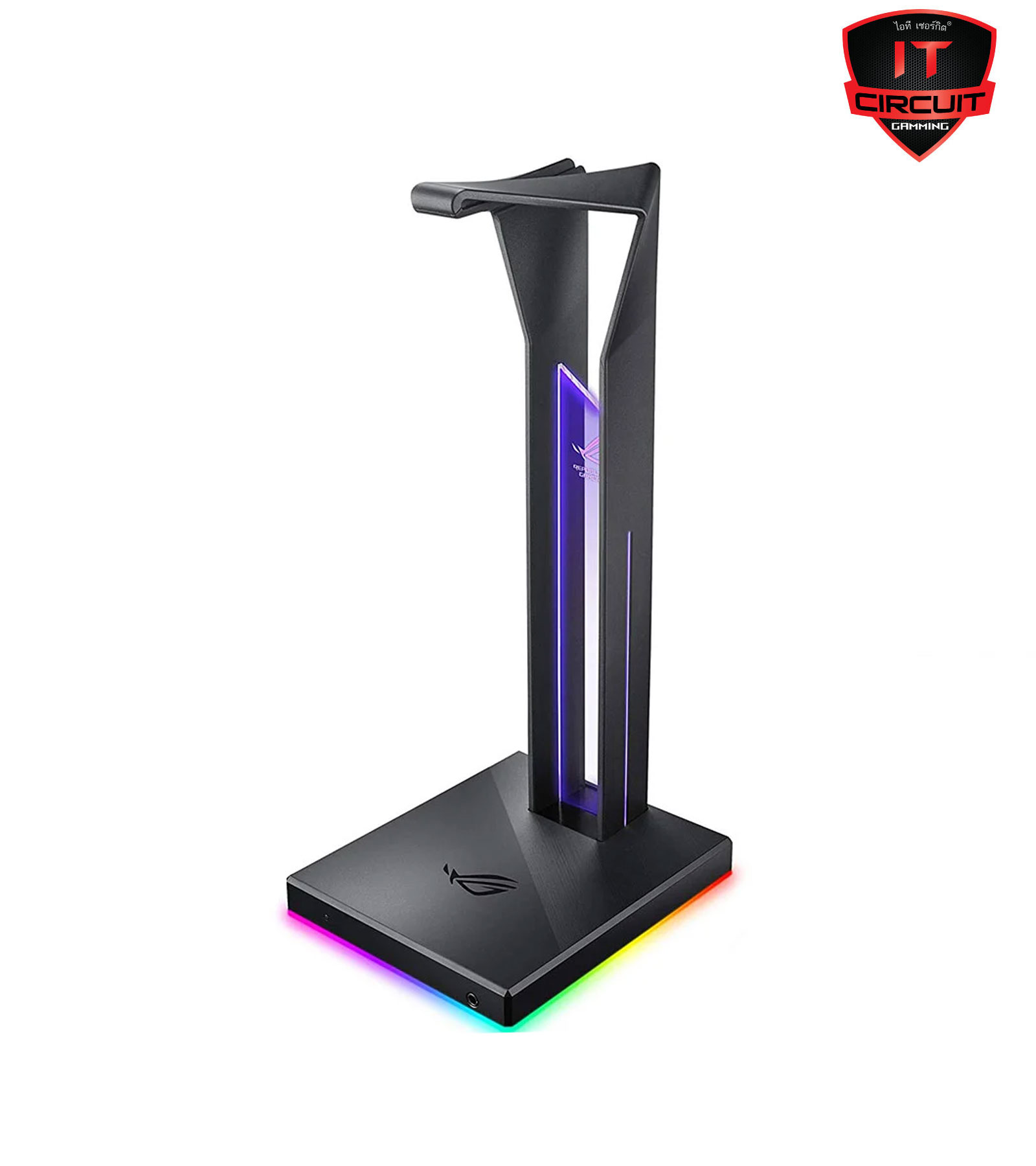 HEADSET STAND (ที่แขวนหูฟัง) ASUS ROG THRONE QI - WIRELESS CHARGING, 7.1 SURROUND SOUND, DUAL USB 3.1 PORTS AND AURA SYNC
