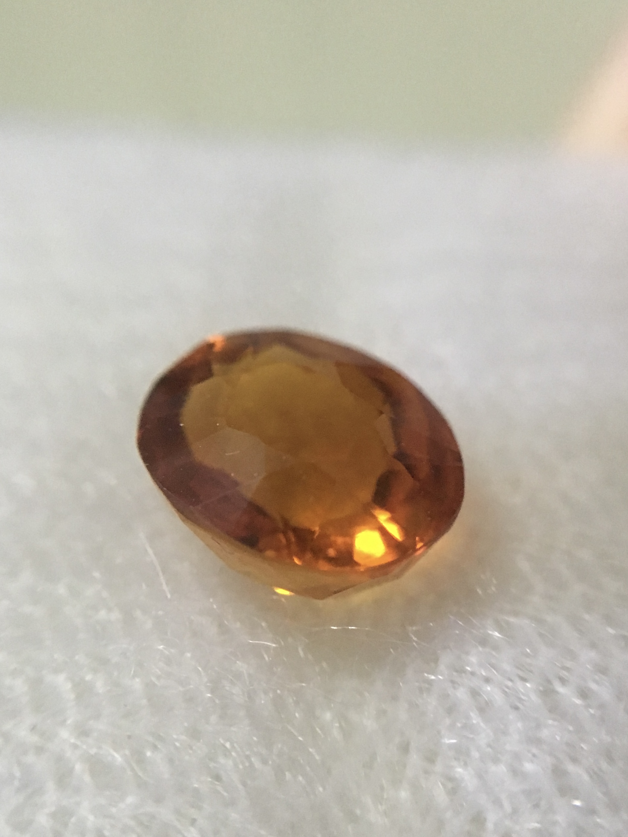 CITRINE ซิทริน แท้ 1.4 กะรัต พลอยดิบเนื้อดี สีท็อป ไฟดีมากค่ะ