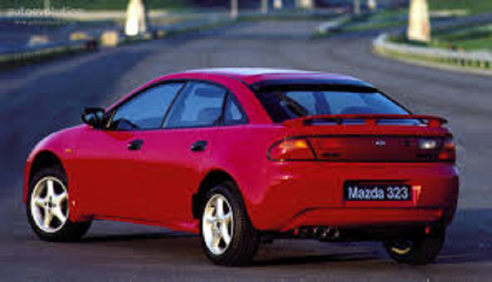 โช๊คหน้า MAZDA 323 ASTINA ปี 1995-1997 (1 คู่) AMADA / รูปจริง